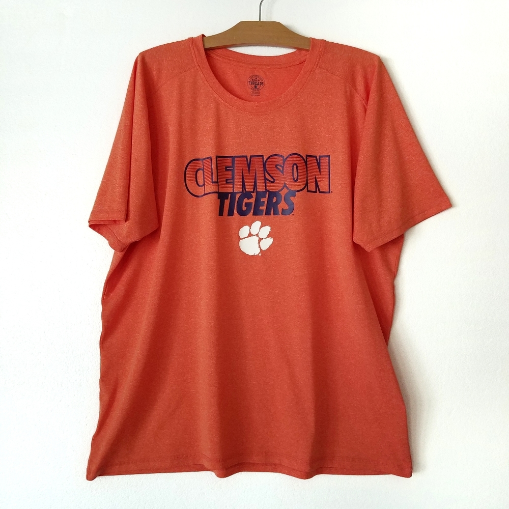 Clemson Tigers orange raglan short sleeve t-shirt